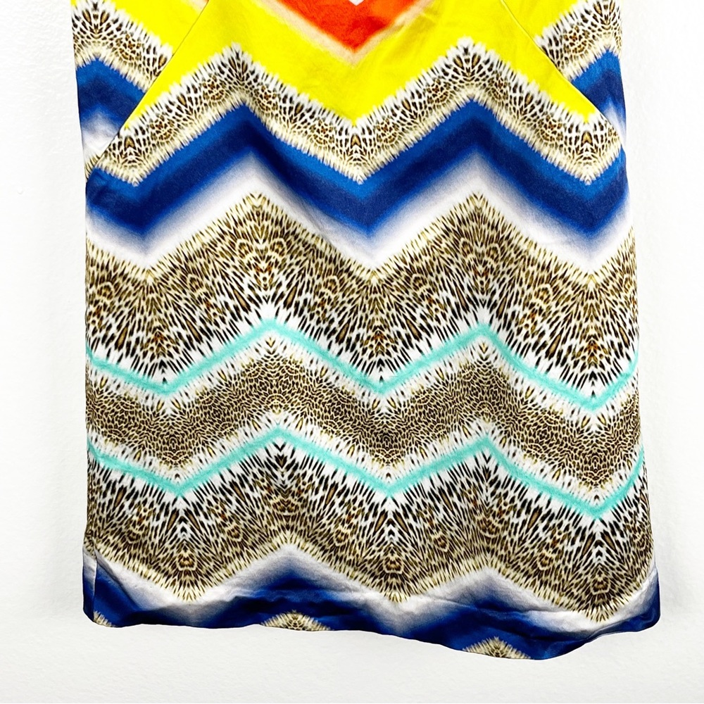 Milly Multicolored Chevron Pattern Sleeveless Exp… - image 5